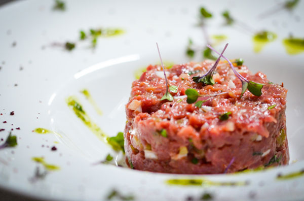 Raw Albese meat